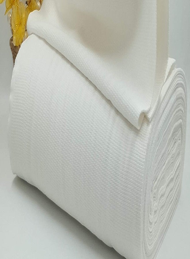 M Fabrics Cotton Solid Embroidery Cross Stitch Matty Soft Aida Fabric 34 Inch Width 8 Count Soft 3 Meters White for Needlework Crafts Sewing - Image 2